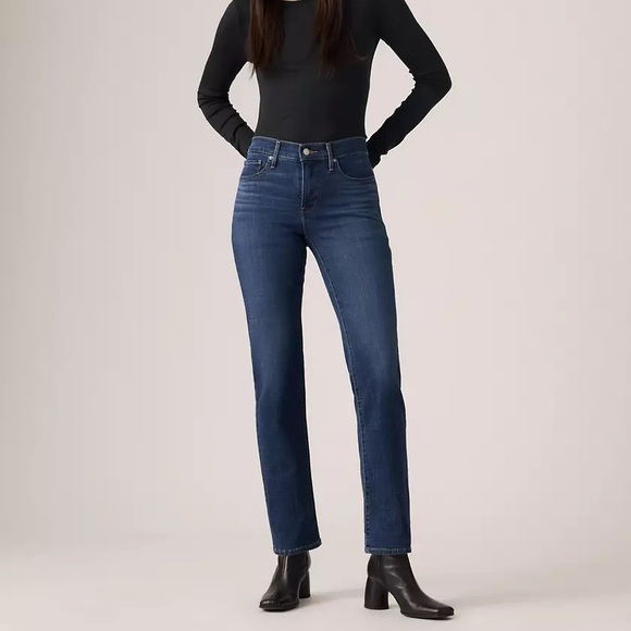 Levi's Denim - Levi's Women's Straight Leg Jeans in Deep Blue